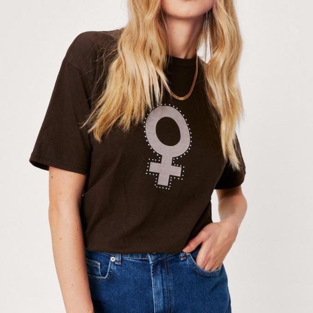 NWT Nasty Gal Femme Baby Short Sleeve Graphic Tee